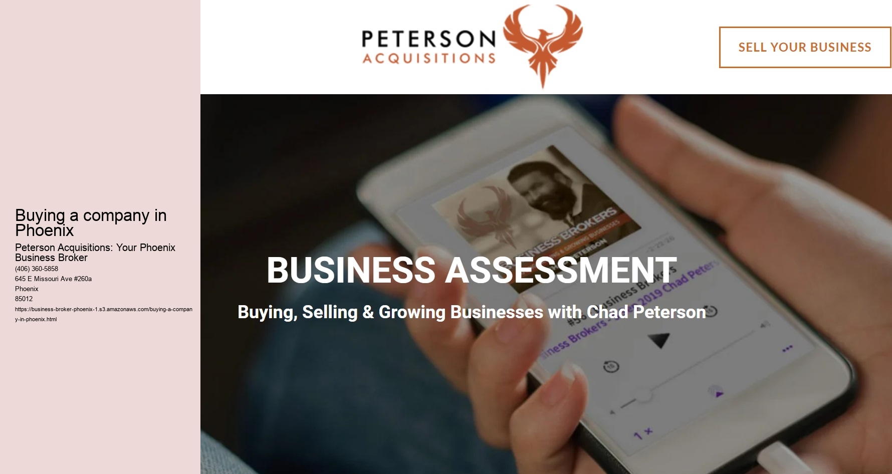 Buying a company in Phoenix